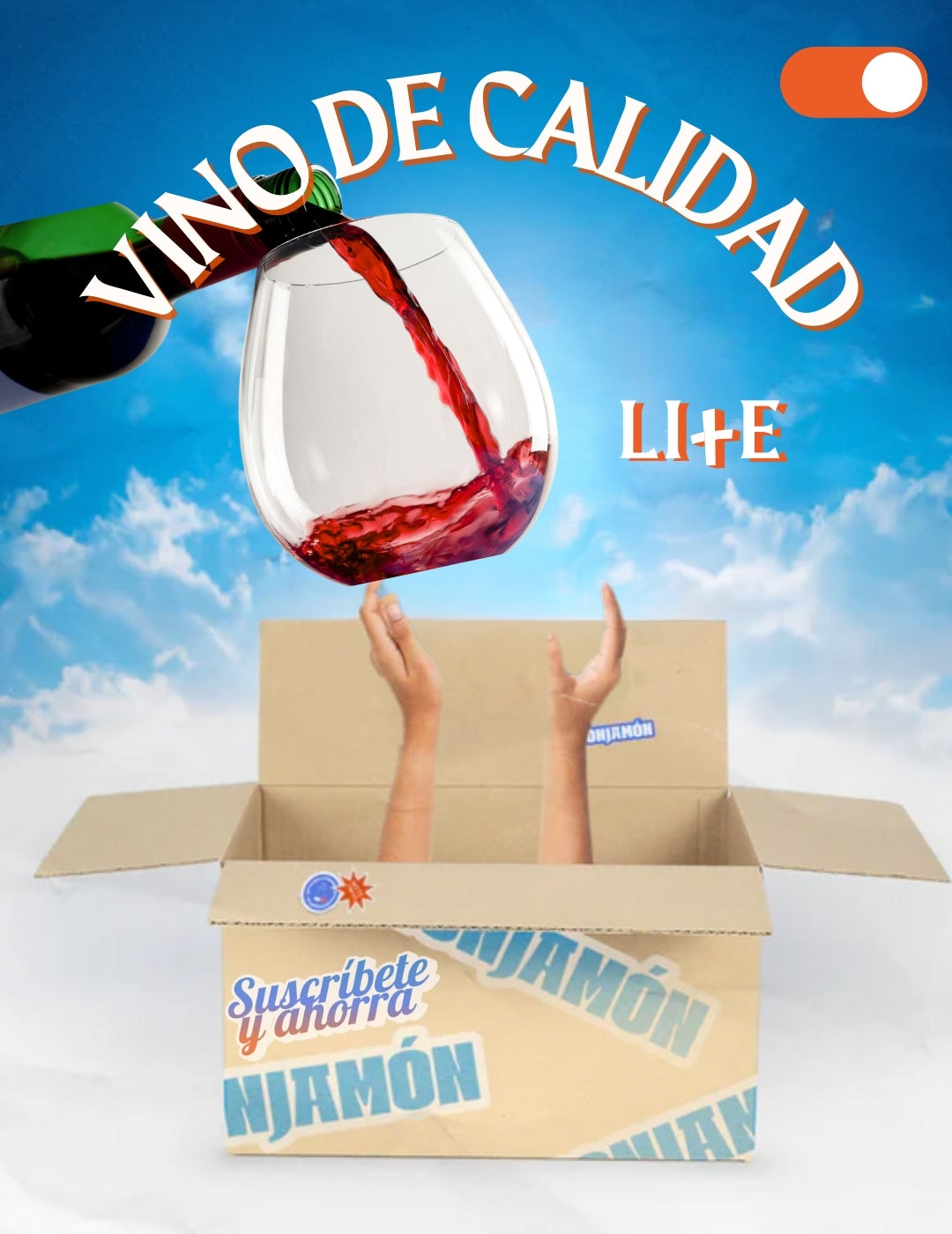 Monjamón + Vino - Suscripción a Vino Gourmet.. Desde 25€/Entrega