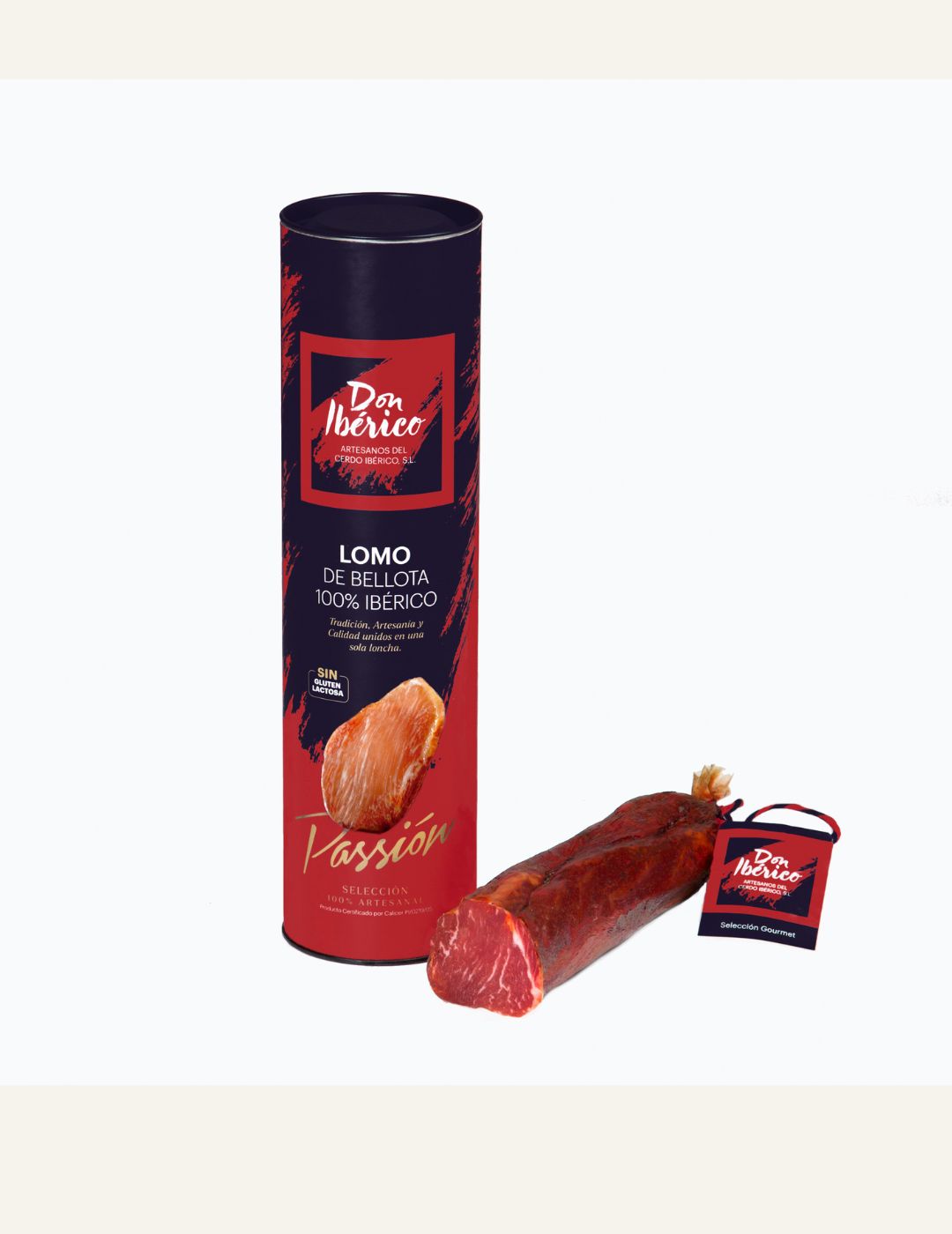 Half-round Iberian Acorn-fed Loin (75% RI) in a Tube