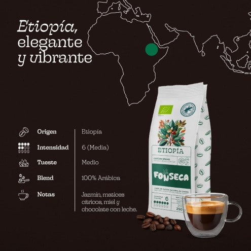 Café en grano Etiopía - envase