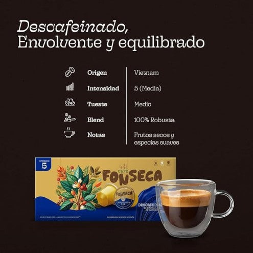 Cápsulas Café Descafeinado - detalle
