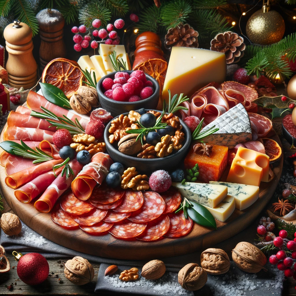 tabla de embutidos navidad