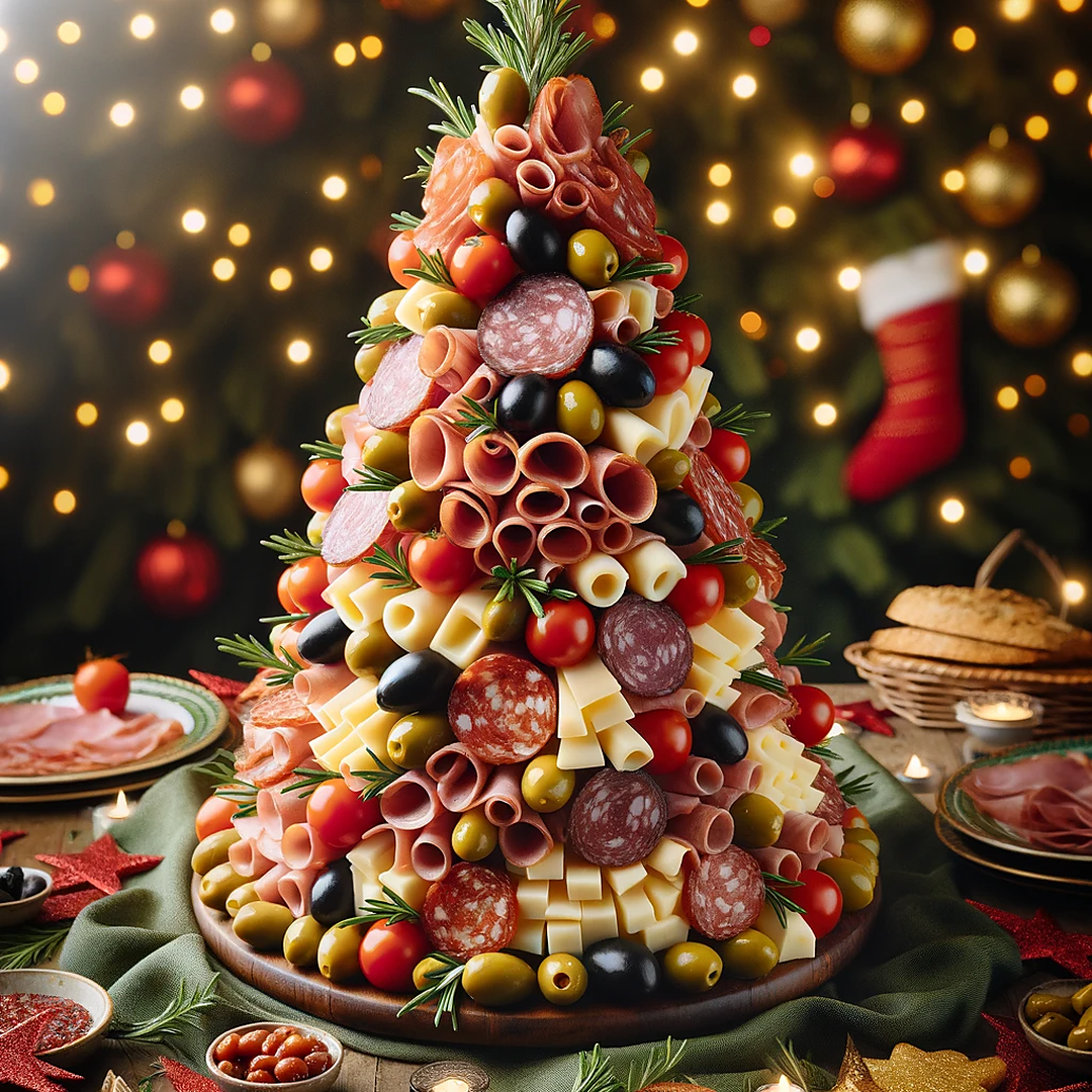 árbol navidad embutidos