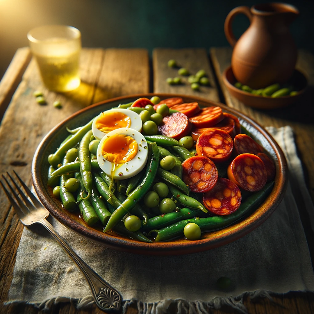 Receta de Judías Verdes con Chorizo