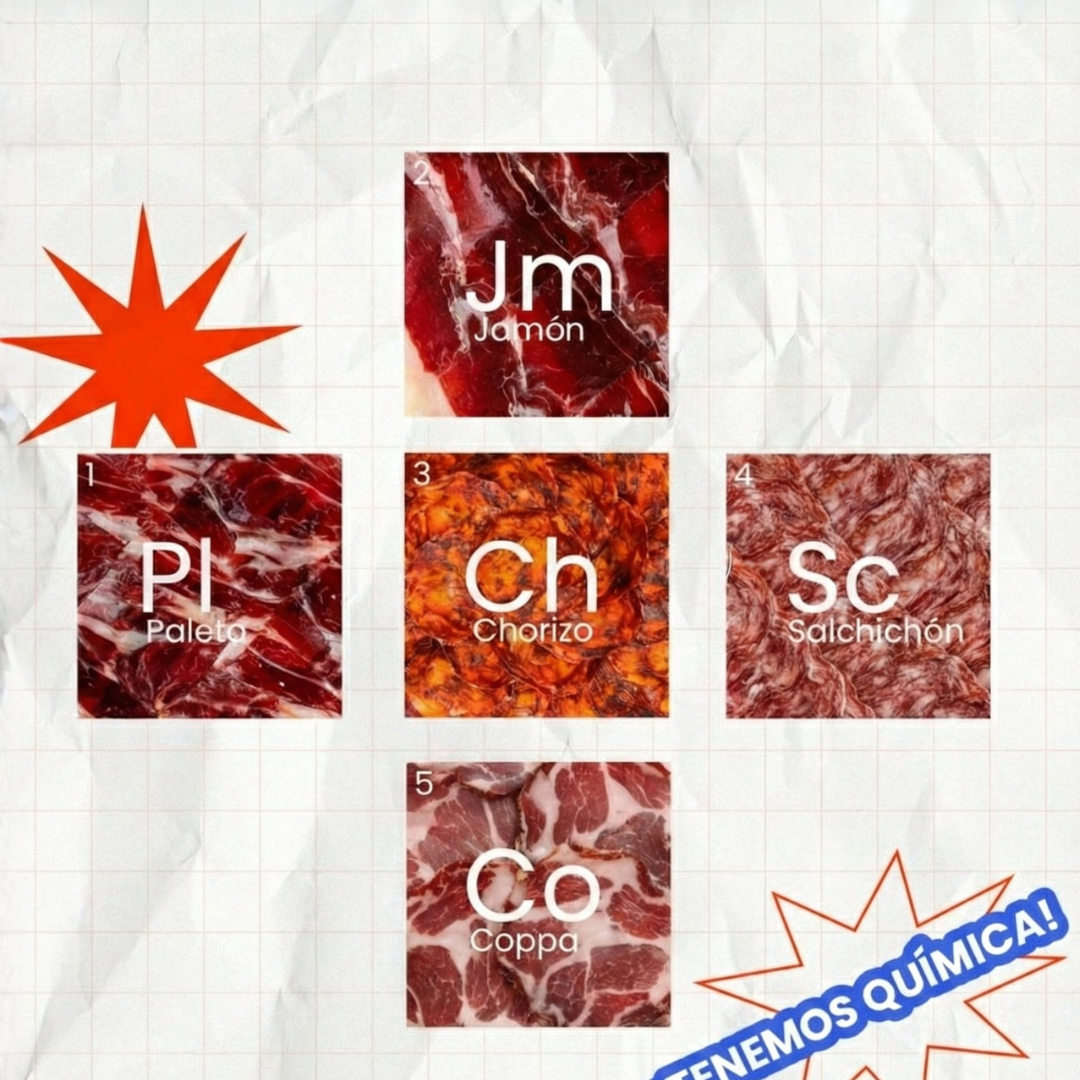 Cata Los 5 Elegidos: paleta, jamón, chorizo, salchichón y coppa ibéricos