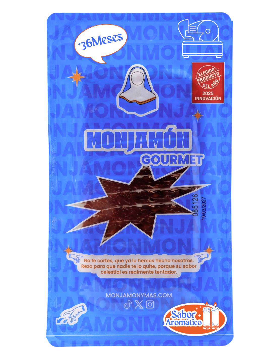 100% Iberian Acorn-fed Ham Envelopes Monjamón +42 Months | Sliced ​​in Slices 