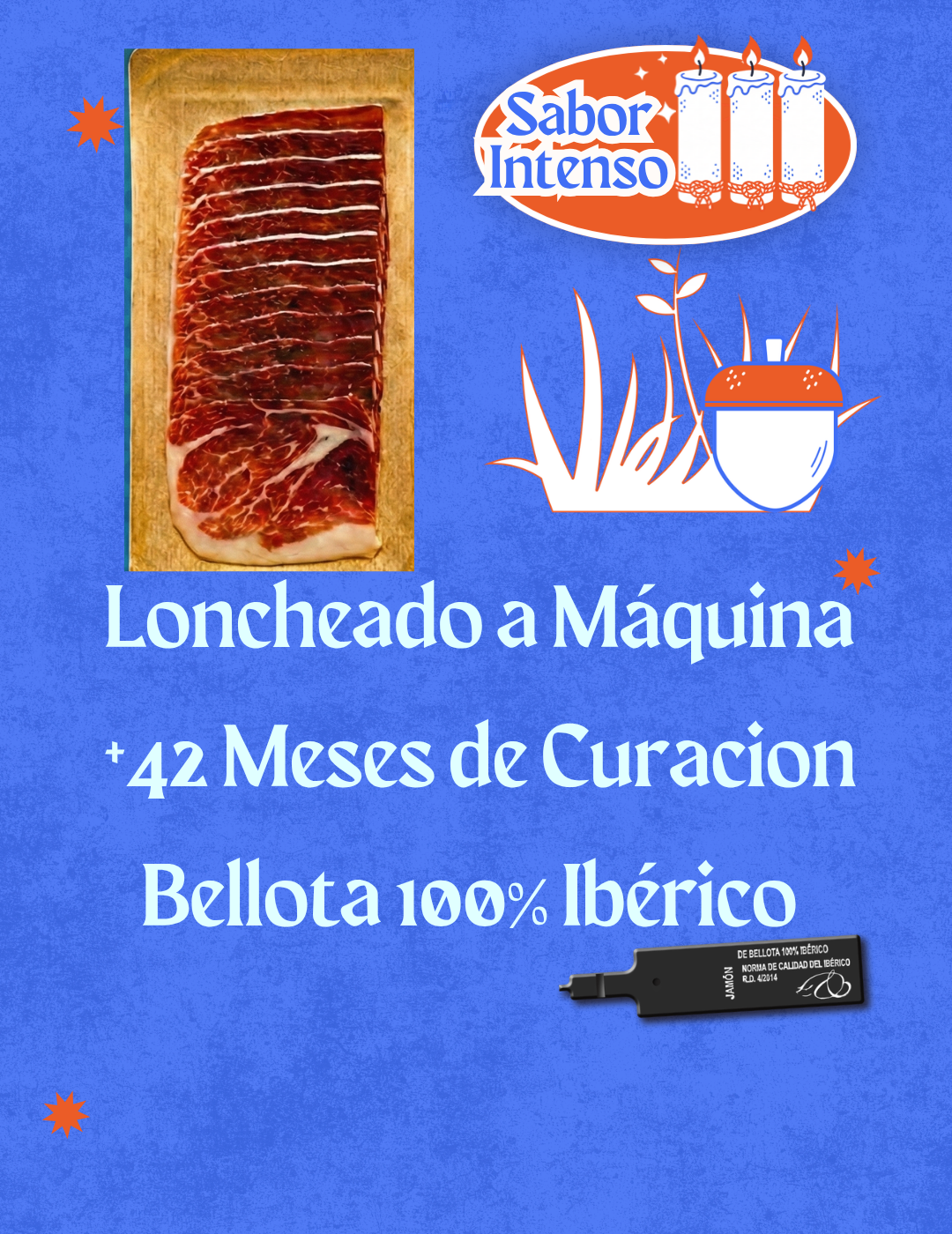 100% Iberian Acorn-fed Ham Envelopes Monjamón +42 Months | Sliced ​​in Slices 