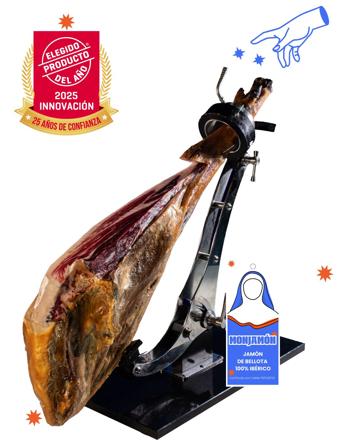 Monjamón 100% Iberian Acorn-fed Ham +42 Months