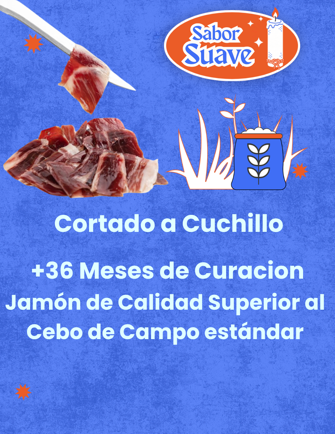 Sobre 80gr Jamón Gran Reserva  +36 meses | a cuchillo