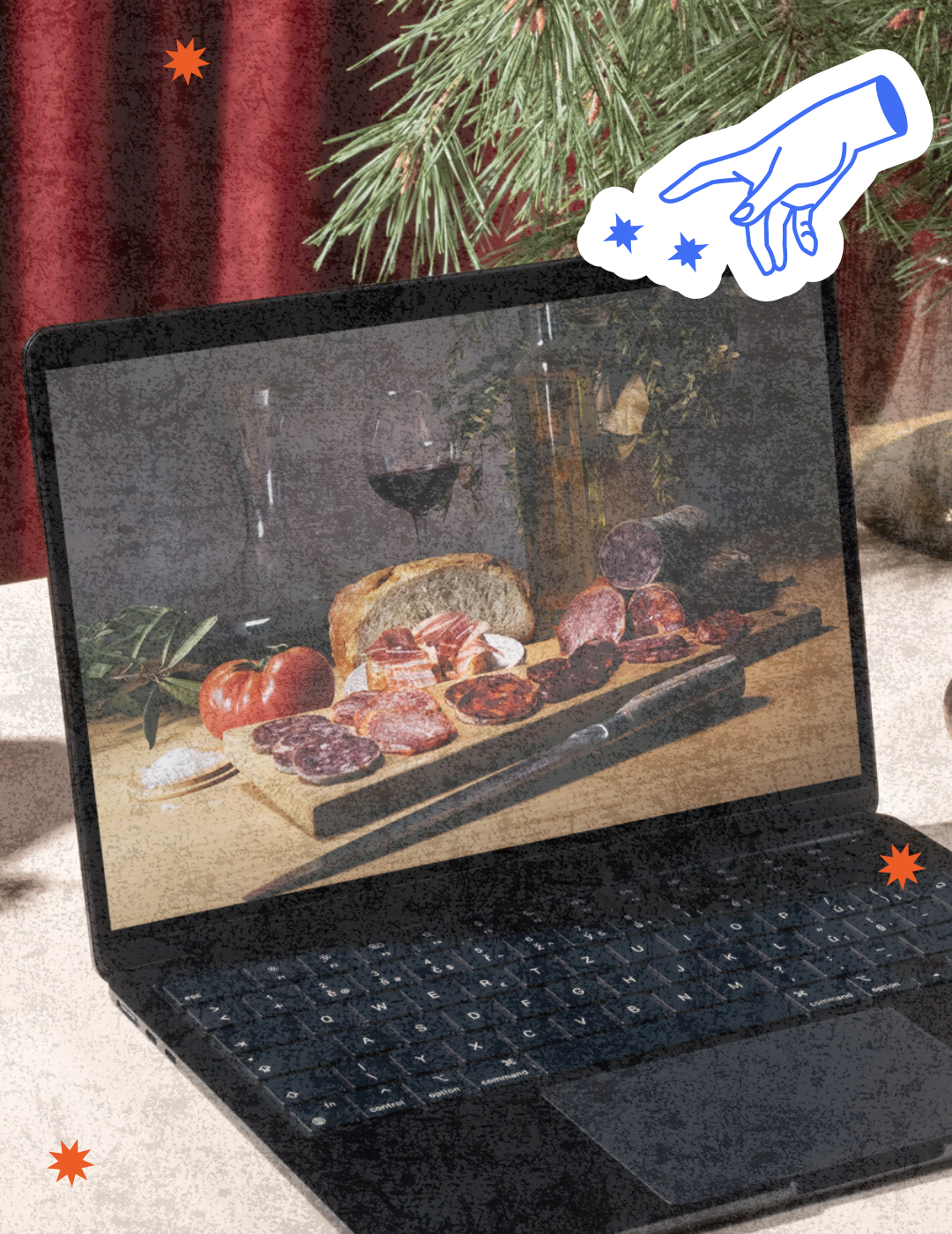 (Pack Don't cut yourself) - 100% Iberian Ham + Sausage + Beer + Reserve Wine + Cheese