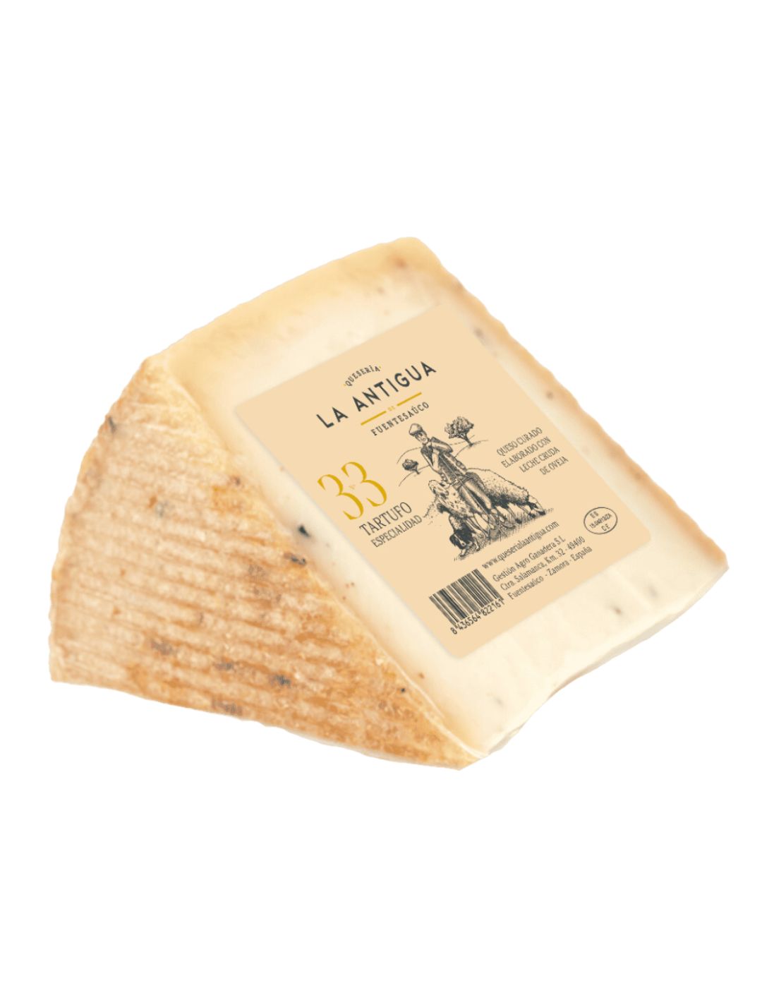 Cured sheep cheese with Tartufo (with TRUFFLE) - 250 gram wedge 