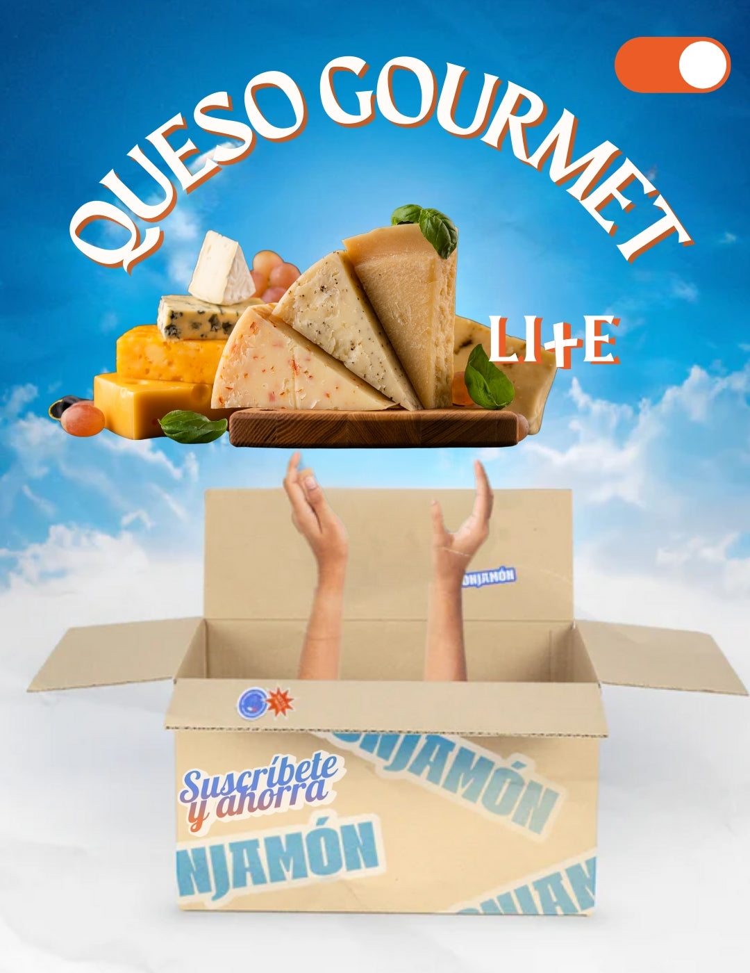 Monjamón + Cheese - Cured Cheese Subscription.. From €15/Delivery