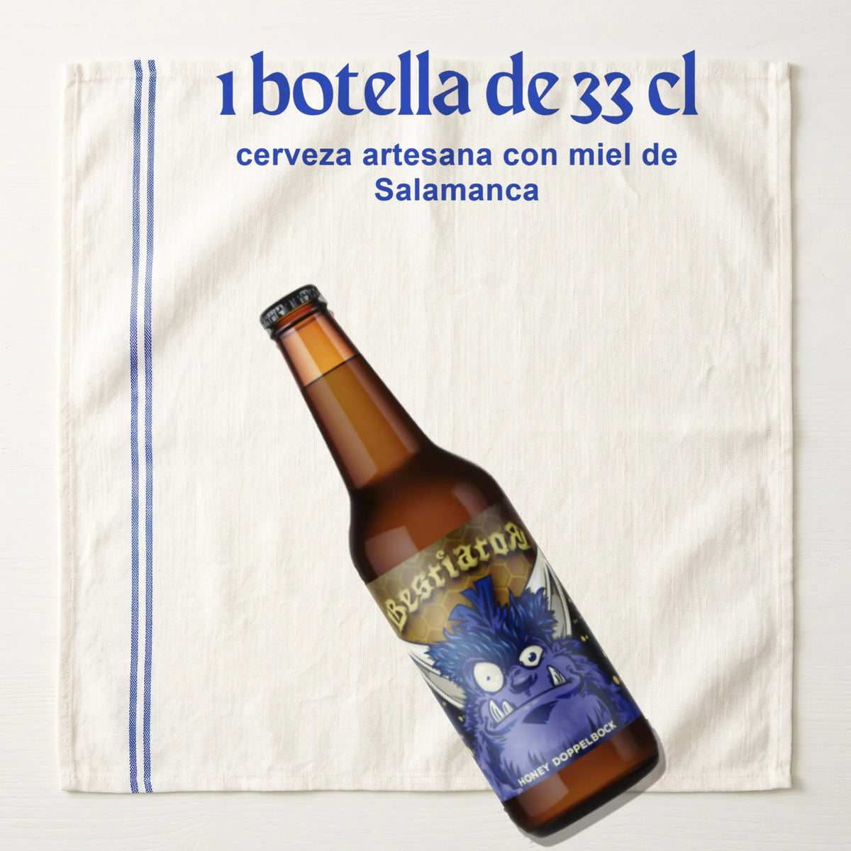 Bestiator - Cerveza Charra con MIEL – lo que llega: 1 botella de 33 cl