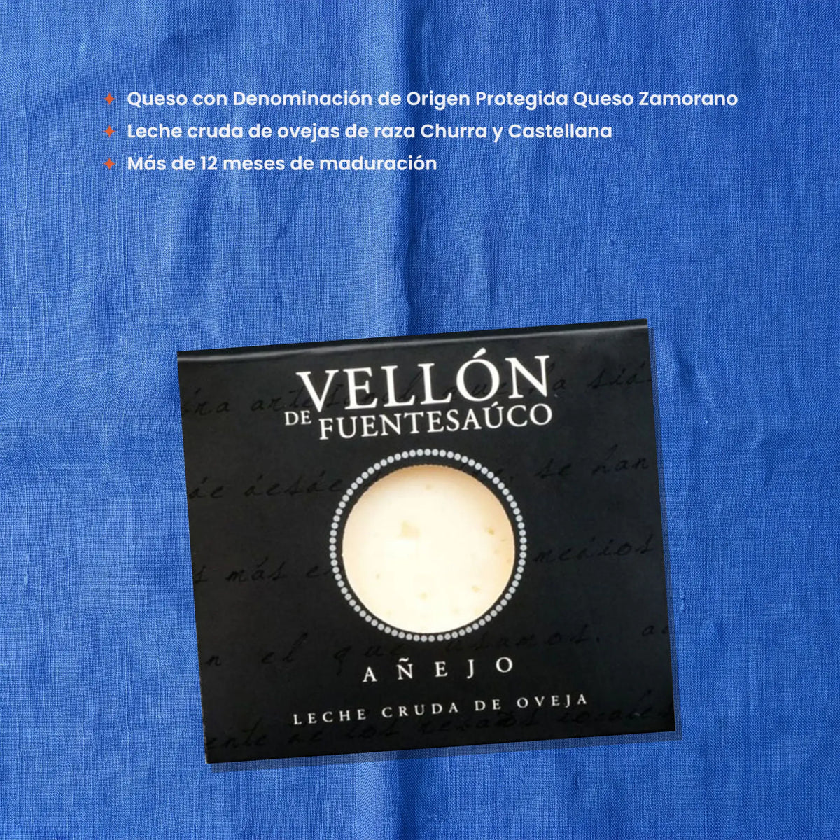 Queso Zamorano DOP de oveja · Cuña 250 g – lo que llega: 1 cuña de 250 g