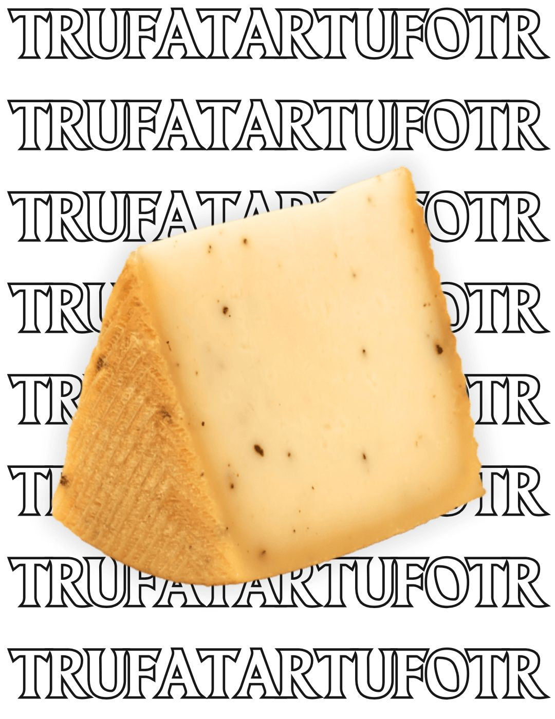 Cured sheep cheese with Tartufo (with TRUFFLE) - 250 gram wedge 